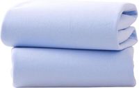Clair de Lune Pack of 2 Fitted Moses Basket Sheets - Blue