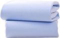 Clair de Lune Pack of 2 Fitted Moses Basket Sheets - Blue