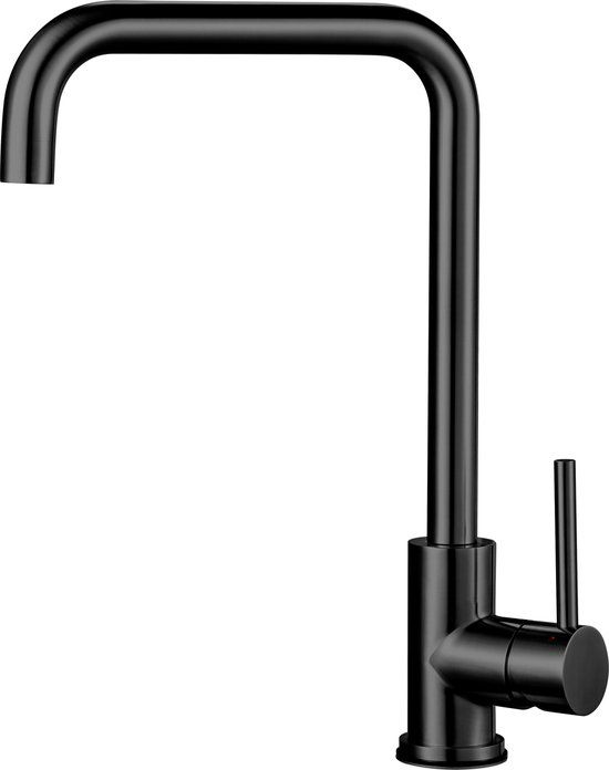 Inventum IMK501ZWA Keukenkraan - Mengkraan - U-uitloop - Zwart