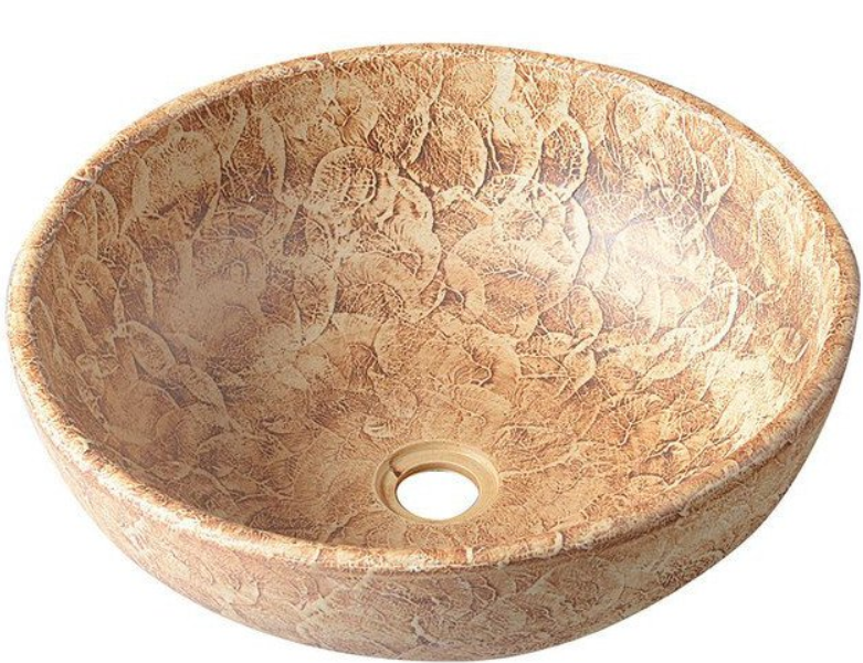 Sapho Priori waskom - 42 cm - licht bruin