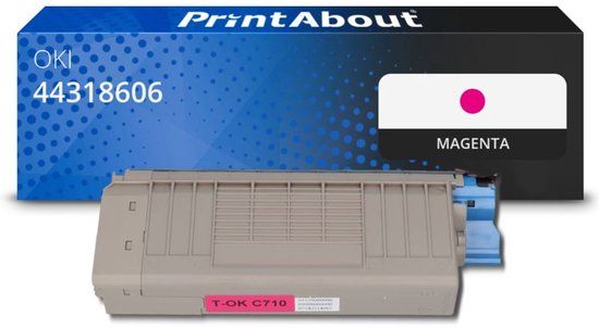 PrintAbout Huismerk OKI 44318606 Toner Magenta