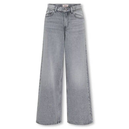 ONLY KIDS ONLY GIRL high waist wide leg jeans grey denim