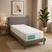 Provence Literie Matelas 80x200 X 21 Cm + Alèse + Oreiller Visco - Ferme - Aertech+ 35 Kg/m3 Hr Haute Densité - 5 Zones De Confort