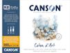 Canson Coton D'Art Aquarelpapier, fijnkorrelig, 300 g/m², 4-zijdig gelijmd, 31 x 41 cm, natuurwit, 20 vellen