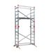 Hailo Échafaudage roulant pliable 4 en 1 multifonction 5m en aluminium CombiLot 5