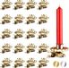 BRUBAKER Set van 20 Boomkaarshouders voor Kerstboom - Vintage Kaarshouders Goud - Traditionele Kaarshouders met Clip