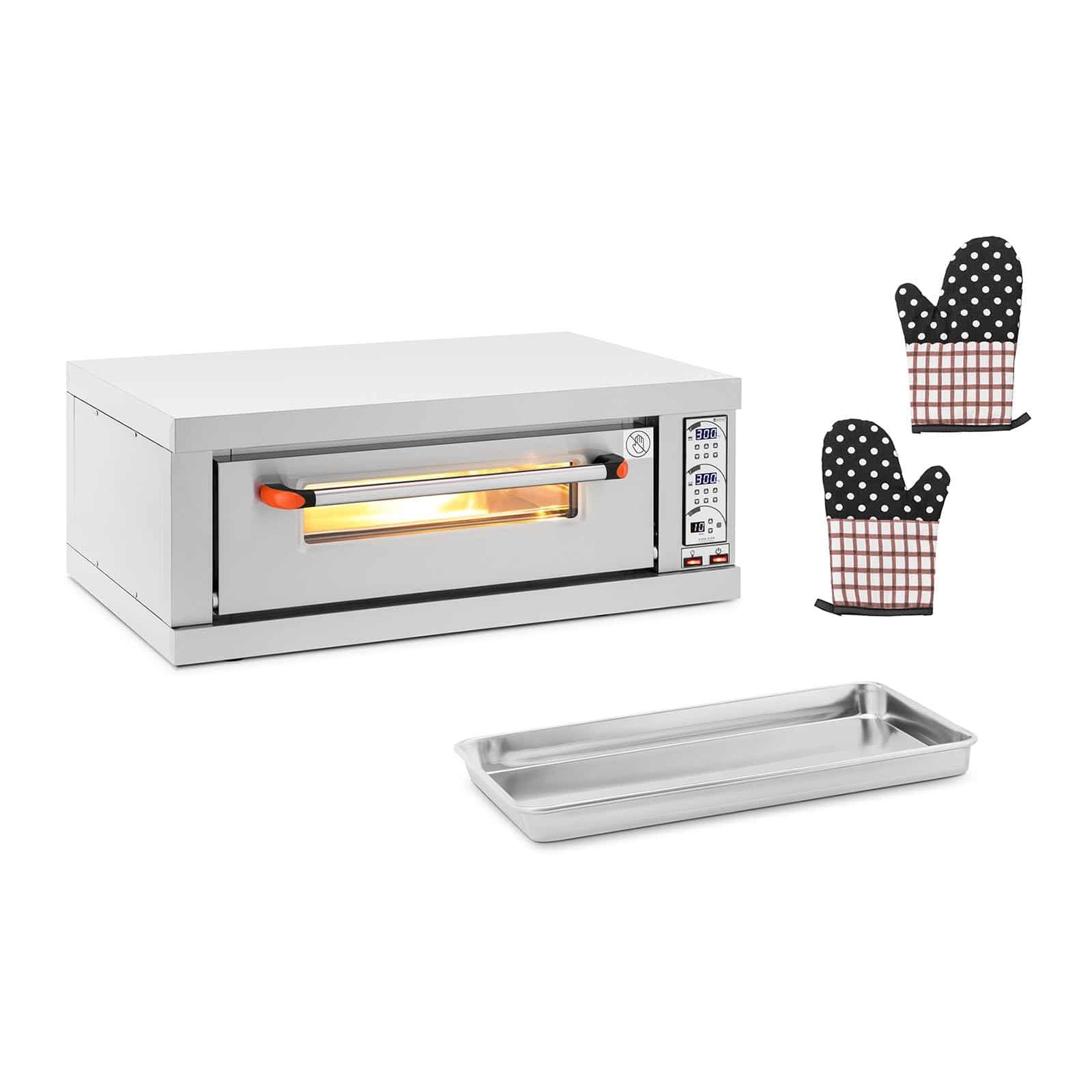Royal Catering pizzaoven - 1 kamer - 3200 W - Ø 40 cm - Marmer - Royal Catering