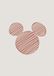 Komar Muurfoto - Gestreepte Mouse - Grootte: 50 x 70 cm - Poster, Kunstdruk, Decoratie, woonkamer, slaapkamer, Disney