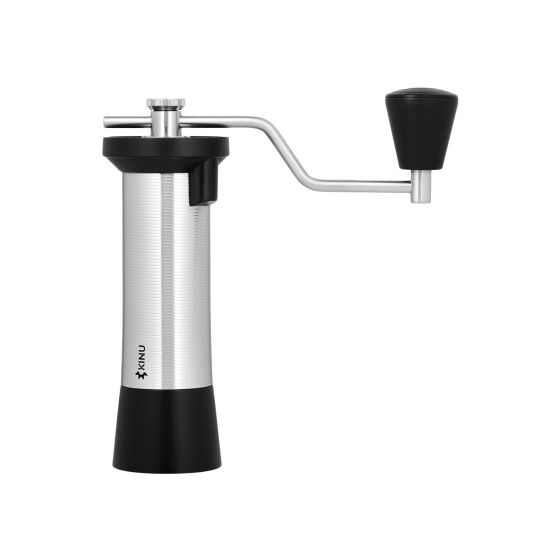 Kinu M47 Rebel Single Dose Koffiemolen handmatig - Zwart/Zilver