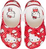 Crocs Hello Kitty Classic Clogs voor kinderen, uniseks, rood, meerkleurig, 8 UK
