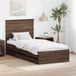 Maison Exclusive - Cadre de lit, marron, aspect chêne, 90 x 200 cm, en bois massif
