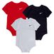 Nike 3 stuks SWOOSH Bodysuit uniseks kinderen 3 body (rood wit donkerblauw) 0-3 maanden