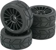 Reely 1:10 Straatmodel Complete wielen Speed 15-spaaks Zwart 4 stuk(s)