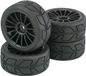 Reely 1:10 Straatmodel Complete wielen Speed 15-spaaks Zwart 4 stuk(s)