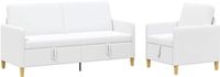vidaXL Sofa Set Wit Polyester