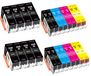 Canon multipack de 24 cartouches d'encre PGI-550XL CLI-551XL, compatible avec Canon Pixma
