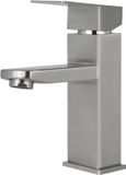 Unyqoos® Moderne roestvrijstalen mengkraan voor badkamer met waterbesparende functie