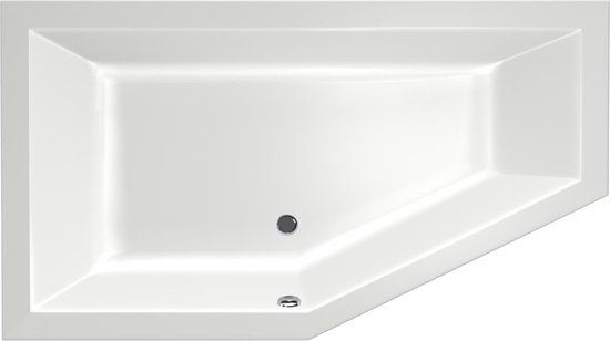 Xenz Society Bad 160x90 cm - Wit - Vierkant
