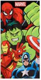 CERDÁ LIFE'S LITTLE MOMENTS Marvel Avengers Strandlaken – Kinder Strandlaken – 70x140 cm – Spiderman Hulk Iron Man Captain America