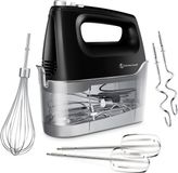 Kitchenwell Batteur - 12 vitesses avec fonction turbo - 400W – Batteurs et crochets pétrisseurs et fouet - Incl. boîte de rangement