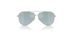 Ray-Ban Lenny Kravitz X Aviator Reverse R0101s Lunettes de Soleil Homme Argent Pilote Argent 59mm