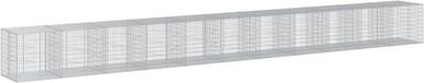 vidaXL Schanskorf - 1100x100x100 cm - Gegalvaniseerd ijzer - Zilverkleurig