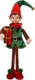 Decoris Kerst Elfje Polyester Staand Meerkleurig L20 x B14 x H70 cm