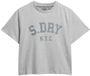Superdry Athletic Essentials Losse T-shirt Dames Glacier Grey Marl