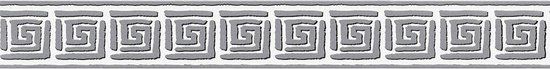 A.S. Création Only Borders 11 - Zelfklevende Behangrand - Grijs Zwart Wit - Art Deco