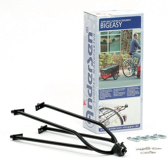 BigEasy, bevestigingsset (met of zonder slot) voor de fiets, geen bagagedrager nodig - R1 | Fietsbevestigers en accessoires | Winkel voor Boodschappenwagens