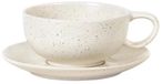 Broste Copenhagen Nordic Vanilla Servies kop en schotel XL Ø16 x H7 cm tasse avec soucoupe