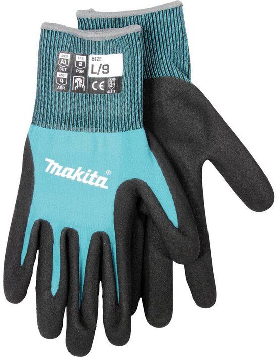 Makita Werkhandschoen Nitril Maat L (9) P-84698