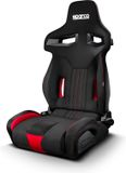 Sparco Sportstoel R333 Zwart/Rood (Verstelbaar)