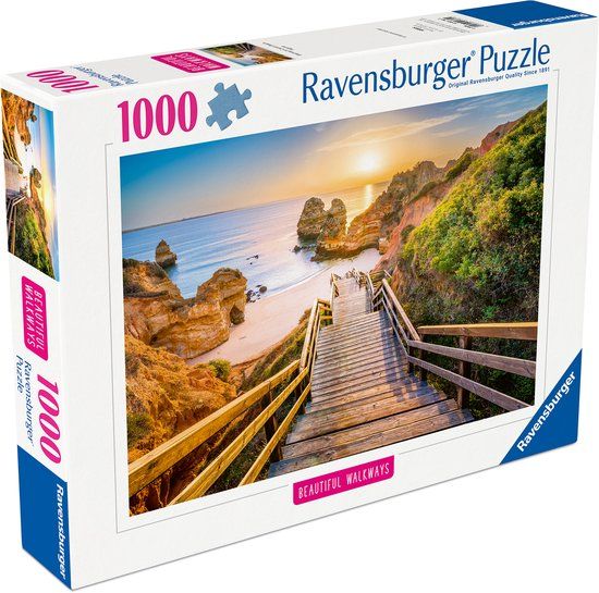 Ravensburger Houten Trap naar Praia do Camillo Legpuzzel - 1000 Stukjes