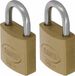 Amig Cadenas avec 2 clés - 2x - 25 mm - laiton - cadenas de valise