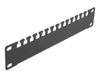 DeLOCK 66677 10 inch kabelbeheerpaneel Zwart Metaal 1U