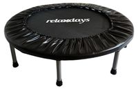 Trampoline de fitness - Mini trampoline - Ø 95 cm - Pliable - Noir - Max. 100 kg
