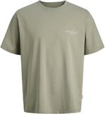 Jack & Jones T-shirt Jormontauk Aop Back Tee Ss Crew Nec 12292148 Seagrass Mannen Maat - S