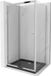 Mexen Apia cabine de douche coulissante 120 x 80 cm, transparent, chrome + receveur de douche plat, noir