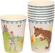 Ridders/draken thema bekers van karton - 24x stuks - 200 ml - Kinder verjaardag feestartikelen