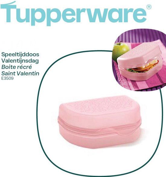Tupperware speeltijddoos valentijn - roze
