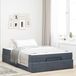 Maison Exclusive - Cadre de lit avec matelas, 2 pièces, velours gris foncé