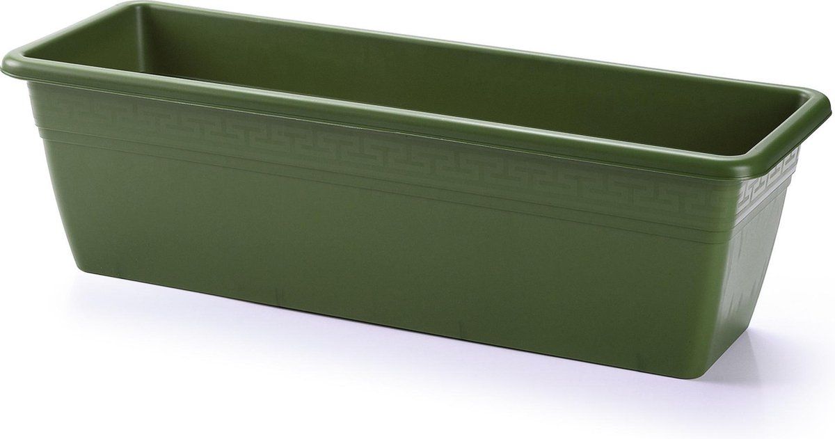 Forte Plastics Plantenbak groen rechthoekig 50 x 17 x 15 cm