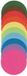 Merkloos Folia Vouwblaadjes rond 18cm - multicolor knutselpapier voor kinderen.