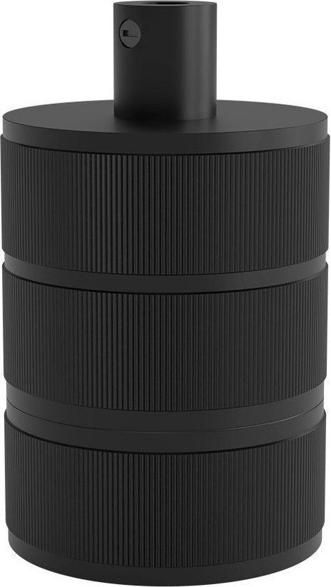 Calex Lamphouder E27 Aluminium 3 Rings Mat Zwart