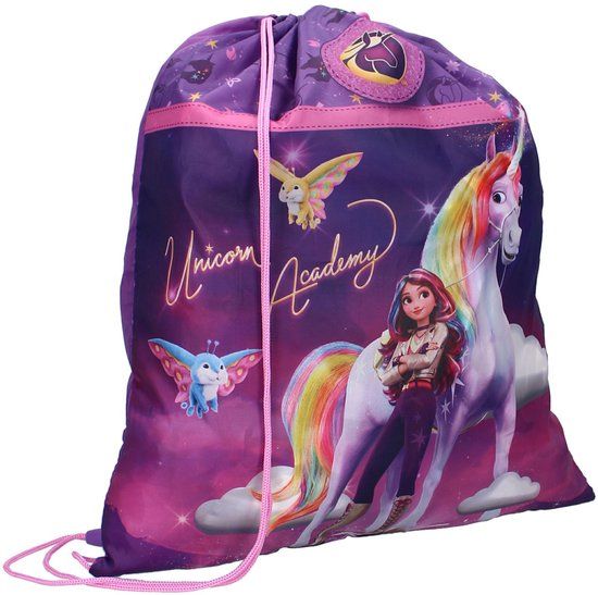 4KidsOnly Vadobag Unicorn Academy Princess Gymtas - Zwemtas - 40 cm - Paars - Polyester
