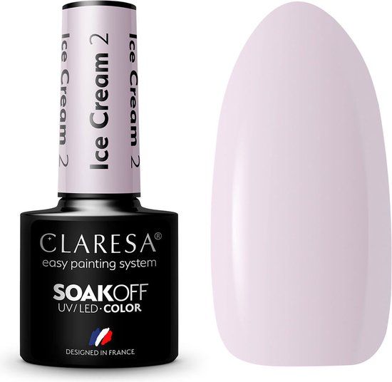 Claresa UV/LED Gellak 5ml Ice Cream 2 Nude