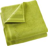 De Witte Lietaer Contessa Douchelaken - 70x140 cm - Set van 2 - Dark Citron