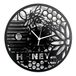 Instant Karma Clocks Wandklok Honey Bee Api honing bijenhoningraat Alveare cadeau-idee, HDF, zwart