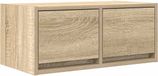 vidaXL TV-meubel 60x31x25,5 cm bewerkt hout sonoma eikenkleurig